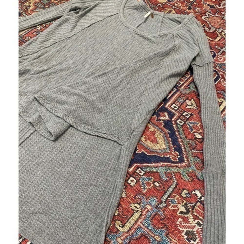 Free People Ventura Drippy Thermal Long Sleeve Sweater - Picture 4 of 8